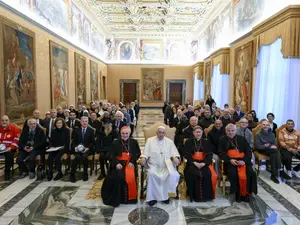 Papa Francisc îi primește în audiență pe seminariștii din Dieceza de Roma, la Vatican - Foto: Profimedia Images