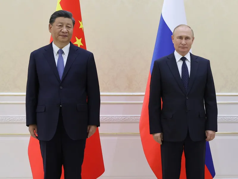 Xi Jinping și Vladimir Putin la Samarkand/foto: Profimedia Images