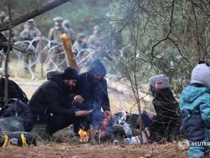 Migranții trăiesc în condiții grele. FOTO: Twitter