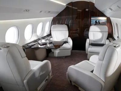 Interiorul Falcon 8X Foto: dassaultfalcon.com