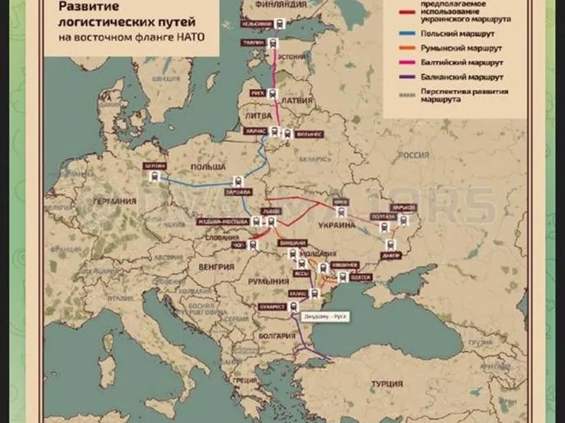 Rusia atacă traseul armamentului NATO pentru Ucraina. Ruta trece prin România-Chișinău-Odesa  - Foto: Telegram/Two Majors