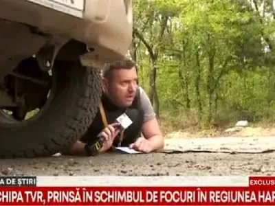 Reporterul TVR Alex Costache - Foto: Captură video TVR