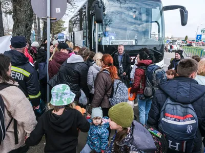 Refugiația ucraineni în Vama Siret, în 2022 Foto: Profimediaimages.ro