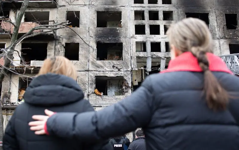 Centrul Harkovului, bombardat din nou de ruși: un bloc distrus, cel puțin doi morți și un rănit. / Foto: telegram.hr