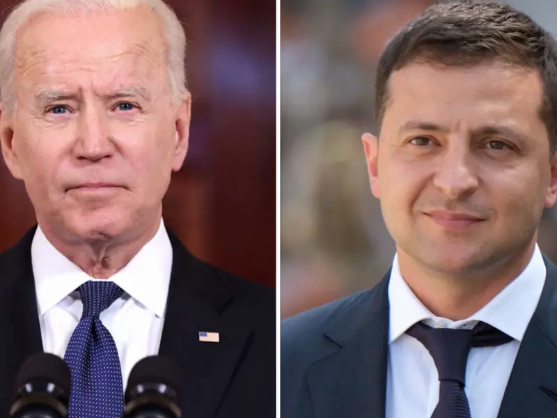 Biden și Zelenski discută astăzi la telefon despre situația din Ucraina/FOTO: CNN.com