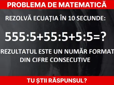 Problemă de matematică Foto: Newsweek