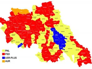 Harta votului în Iași/FOTO: ziaruldeiasi.ro