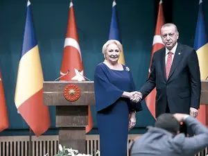 Viorica Dăncilă s-a întâlnit cu președintele turc  Erdoğan, la Ankara