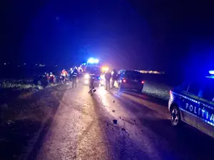 Un șofer a intrat frontal într-o căruță pe o șosea din Ilfov. / Foto: infotraficromania.ro