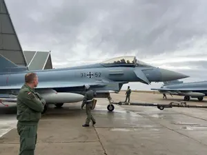 Nemții au aterizat în România cu Eurofighter Typhoon de 125.000.000 $. Ce misiuni de luptă au? - Foto: Facebook/ Ambasada Germaniei București