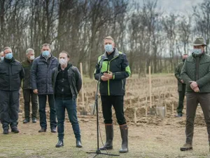 Klaus Iohannis la Dăbuleni/FOTO: ecopolitic.ro