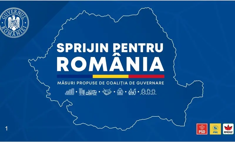 Liderii coaliției de guvernare au prezentat pachetul de măsuri "Sprijin pentru România".