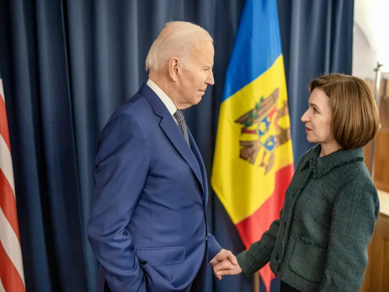 Președintele Biden, alături de Maia Sandu - Foto: Facebook / Maia Sandu