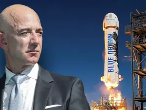 Nava New Shepard a Blue Origin va pleca în spațiu pe 20 iulie. / Foto: foxbusiness.com