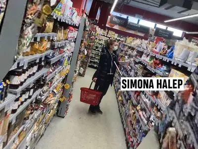 Simona Halep, incognito la supermarket / cancan.ro