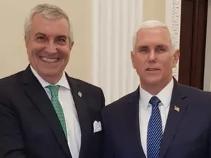 Tăriceanu a plătit 50.000 de dolari pentru o poză cu vicepreședintele SUA, Mike Pence Foto: Facebook