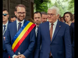 Fritz și președintele Germaniei - Foto: Facebook/ Dominic Fritz