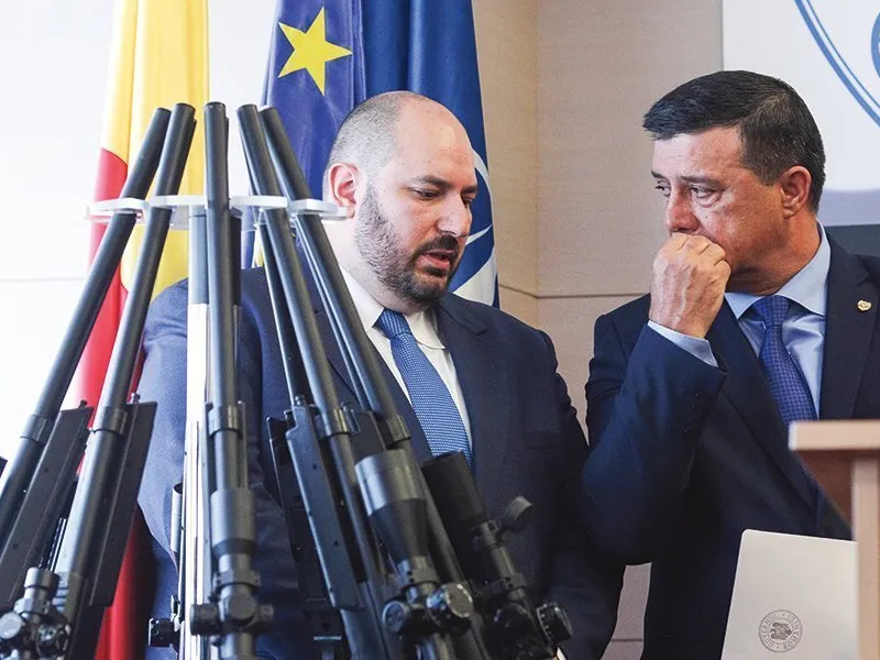 Riccardo Barsanti și ministrul Niculae Bădălău