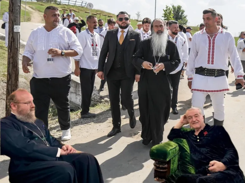 Imaginea lui George Simion, Becali și AUR, cosmetizată cu sprijinul a 4 ierarhi ai Bisericii Române - Foto: Colaj / INQUAM PHOTOS / George Călin