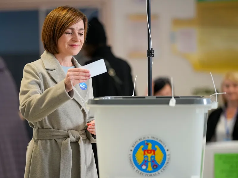 Alegeri în R. Moldova. Maia Sandu: „Am votat cu încredere că cetățenii vor alege bine pentru țară” - Foto: Profimedia Images