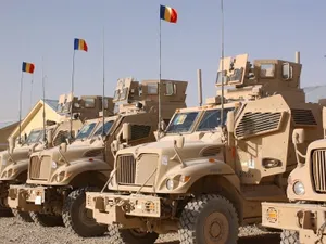 Vehicule militare românești în Afganistan/FOTO: news.ro