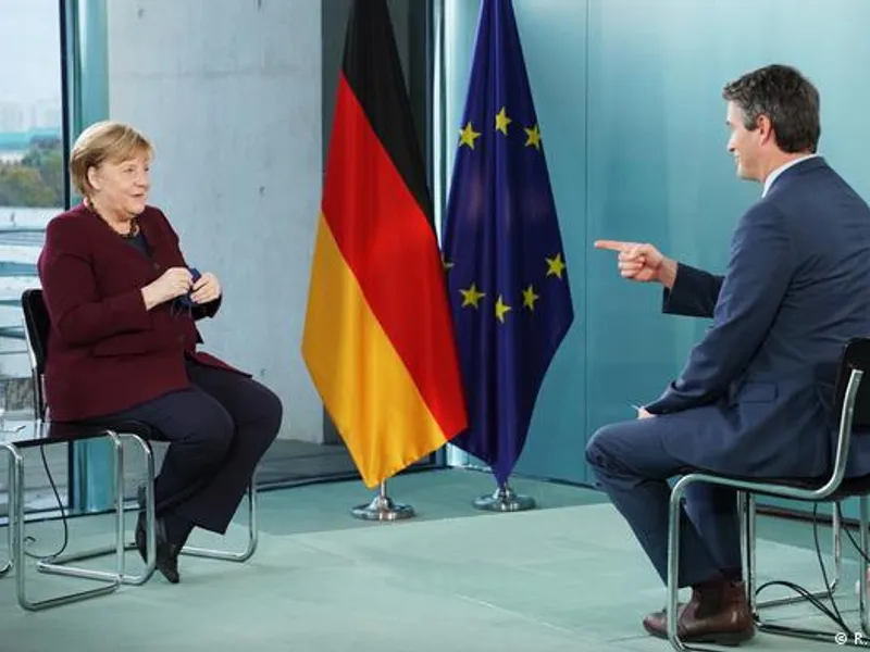 Angela Merkel, la interviul cu jurnalistul DW Max Hofmann