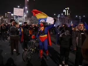 Mesaj violent către protestatari / Inquam Photo/ Octav Ganea