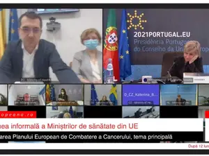 Vlad Voiculescu, prins din nou fără mască. Captură video Calea Europeană