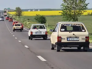 Întoarcere în timp: O coloană de Oltcit-uri a defilat de la București la Giurgiu și înapoi Foto: B. Tănase