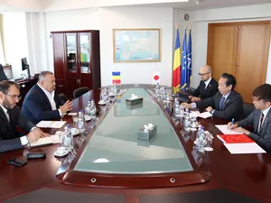 Președintele Camerei de Comerț și Industrie a României, Mihai Daraban, a avut o întrevedere oficială cu ambasadorul Japoniei în România, E.S. Katae Takashi Foto: CCIR