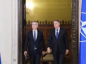 Jens Stoltenberg și Klaus Iohannis, la Palatul Cotroceni- Foto: Presidency.ro