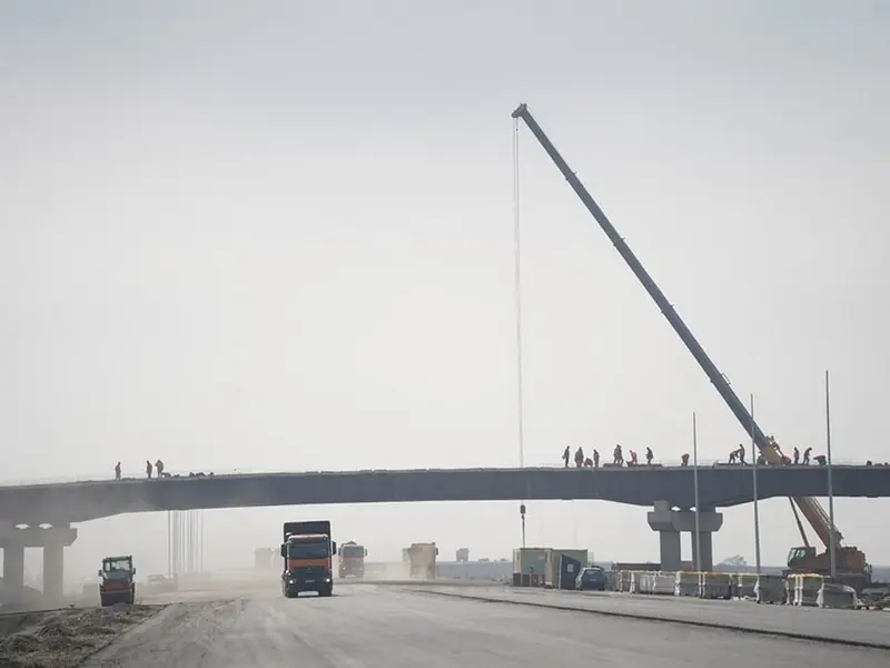 Cum merg lucrările pe Autostrada Buzău-Focșani. Grindeanu promisese că e gata în octombrie - Foto: Facebook/Cristian Pistol