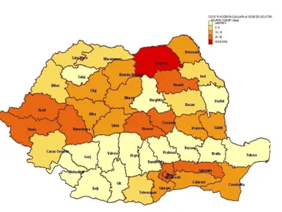 Suceava rămâne județul cu cele mai multe cazuri confirmate și decese. Astăzi, erau 1430 de cazuri confirmate și 57 de decese