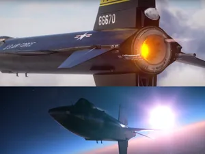 Avionul X-15 cu motor de rachetă. Este de șase ori mai rapid decât viteza sunetului - FOTO: YouTube/Captura foto