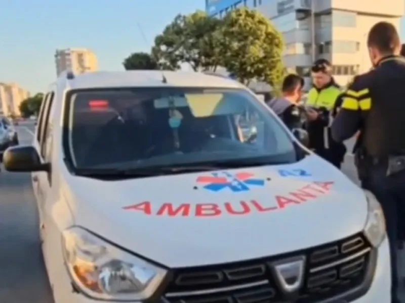 Un şofer de ambulanţă din Constanţa a fost prins beat la volan, chiar în ziua de Paşte Foto: captură video Antena3