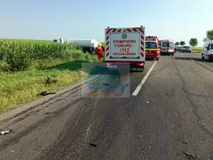 Accident pe DN 2 - Foto: Centrul Infotrafic