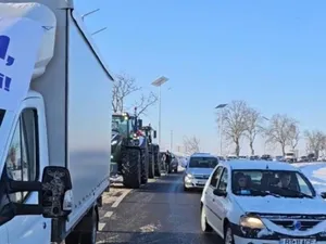 Fermierii și transportatorii vor să blocheze străzile cum a fost în Germania. Ce îi nemulțumește Foto: captură video TikTok/Danuț Andruș