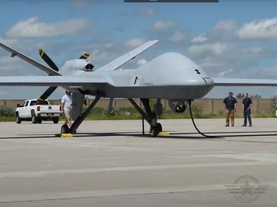 VIDEO Drona MQ-9B SkyGuardian și SeaGuardian, o soluție ideală pentru securitatea globală/FOTO: Captura video