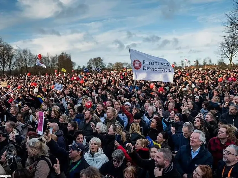 Protest la Amsterdam. FOTO: facebook