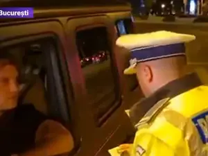 Razie în București. Fostul ginere al lui Traian Băsescu a fost prins beat la volan. Foto: Captură video digi24.ro