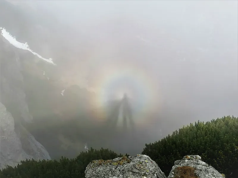 Efectul Gloria, suprins în Parcul Natural Bucegi/FOTO: Facebook