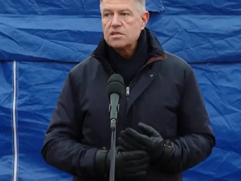 Klaus Iohannis la Siret, screenshot