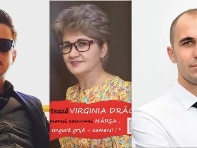 Fiul primăriței, primărița și liberalul contracandidat/FOTO: facebook.com