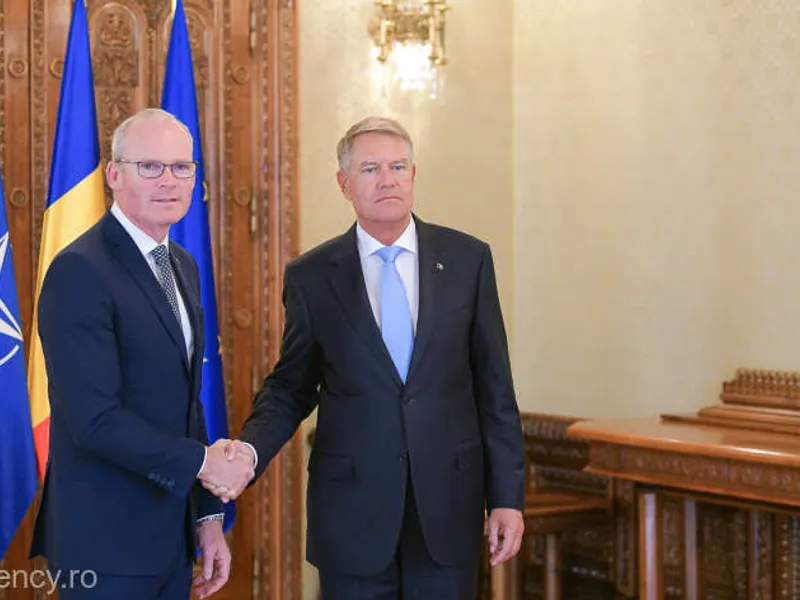 Coveney și Iohannis - Foto: Presidency.ro