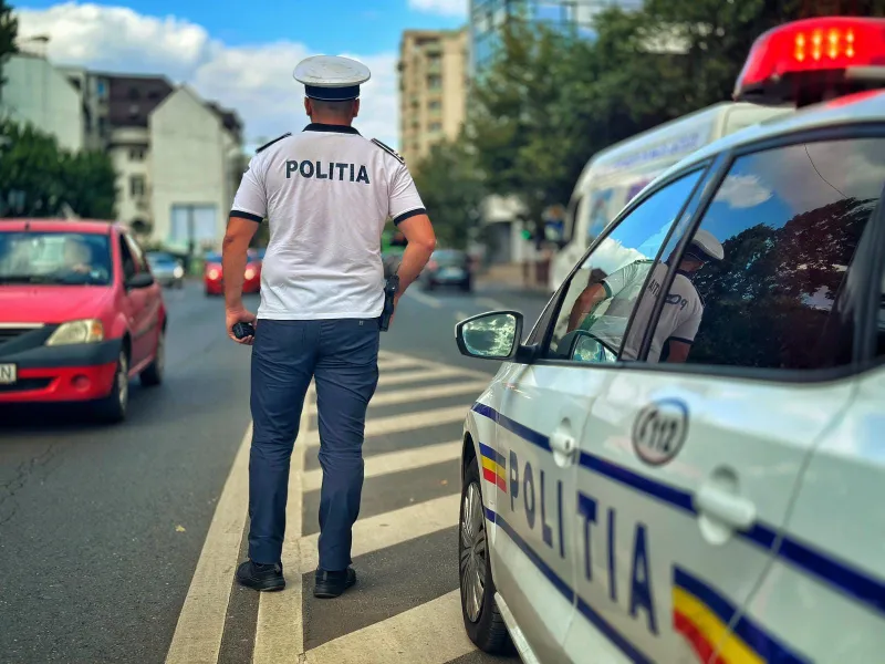 Poliția îi amendează pe șoferii agresivi - Foto: Facebook/ Poliția Capitalei (rol ilustrativ)