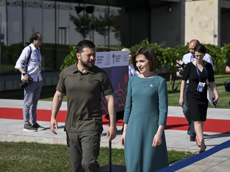 Maia Sandu și Volodimir Zelenski au vorbit despre proiectele comune Republica Moldova-Ucraina Foto: profimediaimages.ro