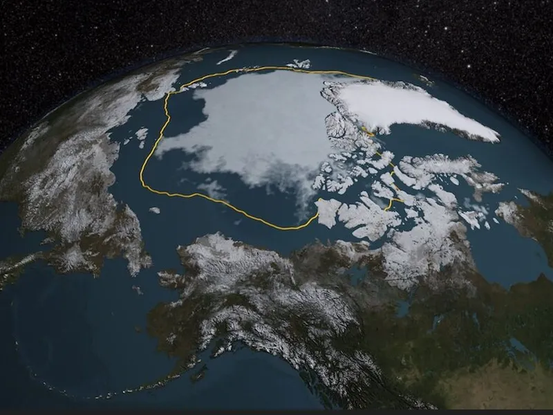 Încălzirea globală poate fi inversată prin refrigerarea polilor/foto:NASA/Goddard Scientific Visualization Studio