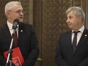 Dragnea și Iordache, la finalul consultării pe legile justiției, cu președintele Iohannis, din octombrie. FOTO: Inquam Photos - Octav Ganea