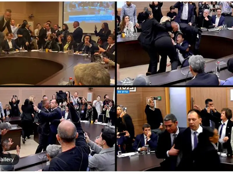 Haos în Comisia pentru Constituție, Lege și Justiție /Foto: Knesset broadcasting)