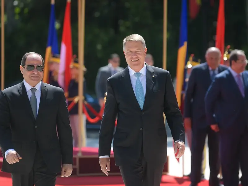 Abdel Fattah El-Sisi și Klaus Iohannis/Foto: Presidency.ro